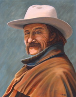 Doug The Stagecoach Driver 20x16 acrylic on canvas