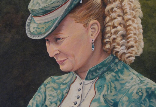 Miss Playfair 20x16 acrylic on canvas