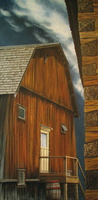 Stage Door On Williams Creek 24x48 acrylic on canvas