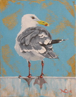 Bird Watching II - 8&quot;x10&quot; acrylic on canvas