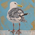 Bird Watching II - 8"x10" acrylic on canvas