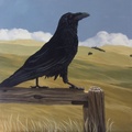 Denizen Of The Grasslands - 24"x24" acrylic on canvas