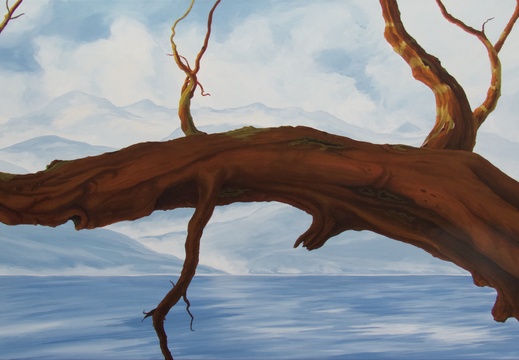 Arbutus And The Salish Sea - 24&quot;x48&quot; acrylic on canvas.