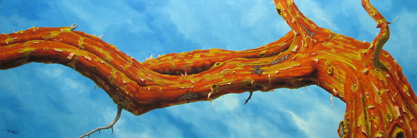 Island Summer - 24&quot;x72&quot; acrylic on canvas