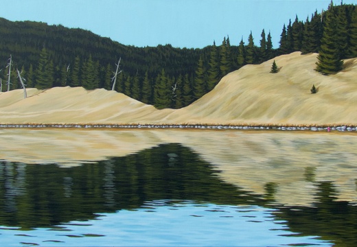 Tunkwa Lake Hillside - 24&quot;x48&quot; acrylic on canvas