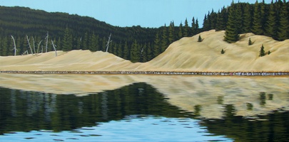 Tunkwa Lake Hillside - 24&quot;x48&quot; acrylic on canvas